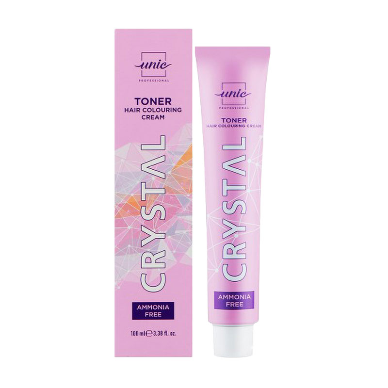 Безаміачний тонер для волосся Unic Crystal Toner Hair Coloring Cream ST10/0 Платиновий блондин, 100 мл